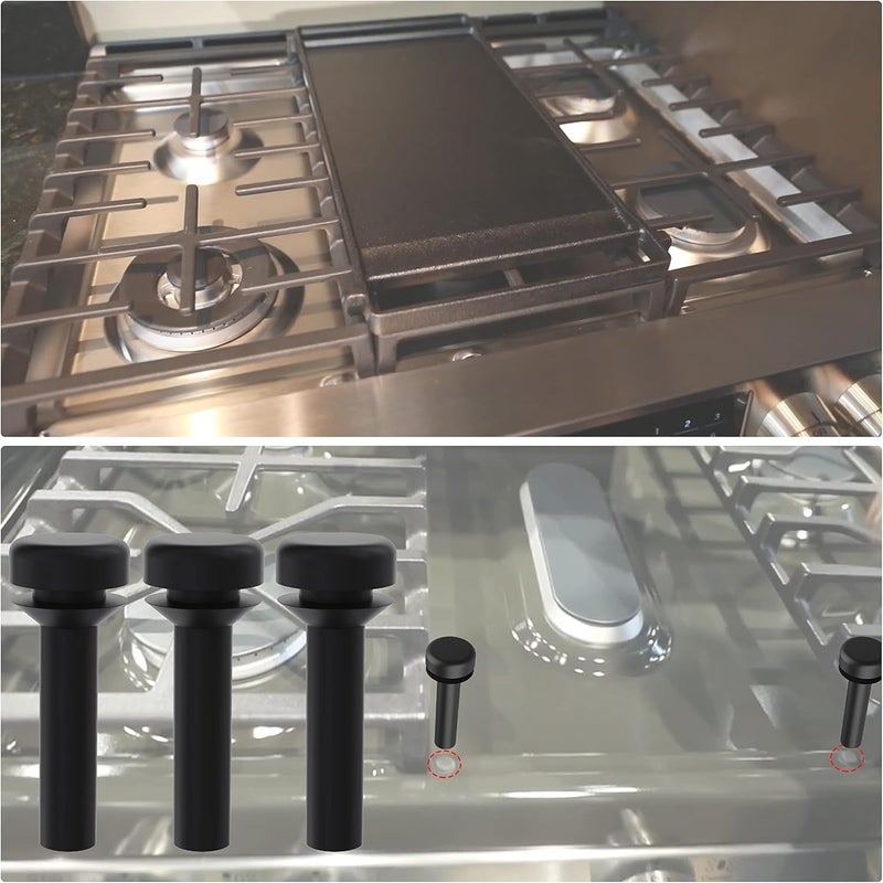 TUELETFU Replacement WB02X24790 Gas Stove Grate Bumpers Rubber Feet for GE Range Burner Cafe Stove Top Cooktop 10 Pack - Image 5